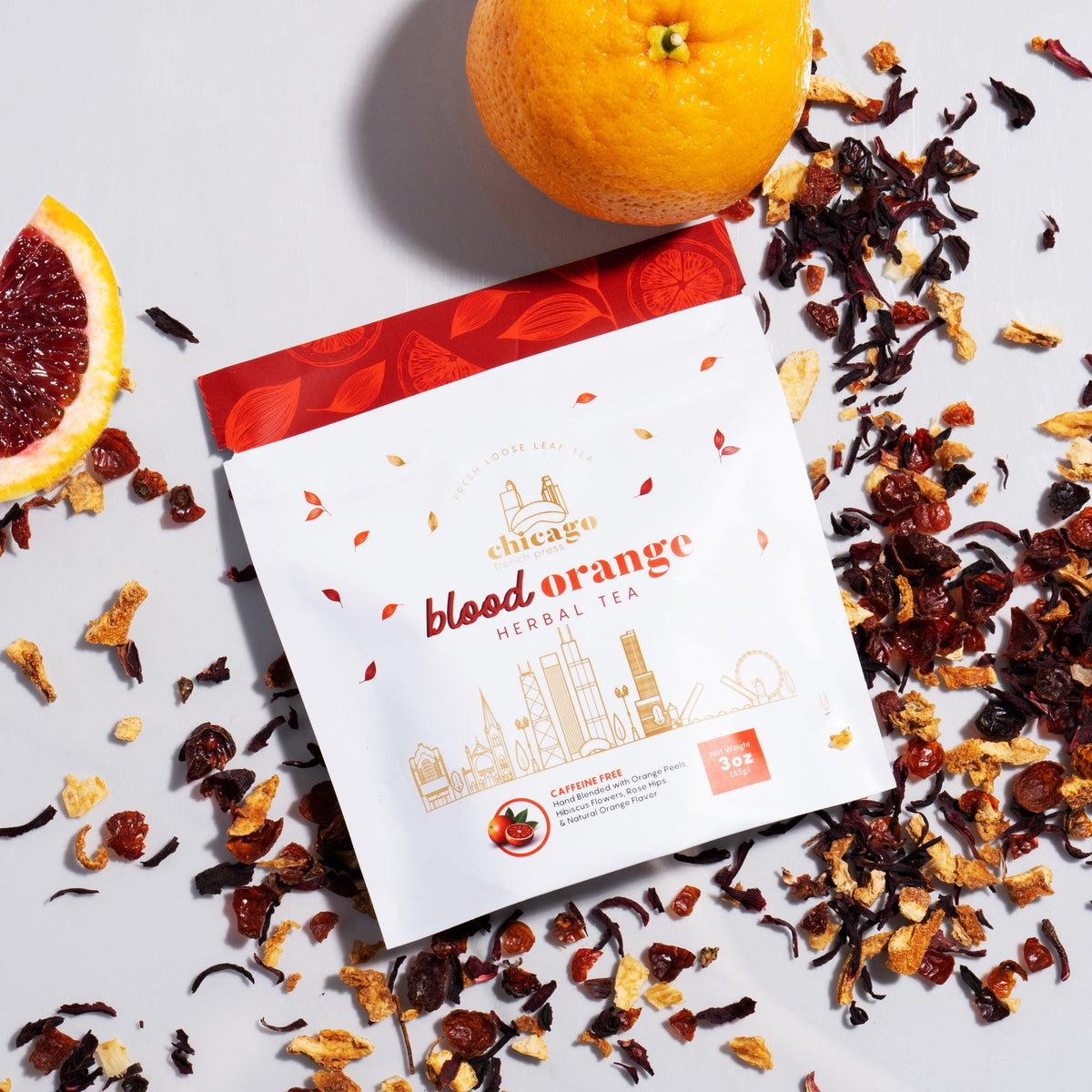 Blood Orange Loose Leaf Tea Chicago French Press