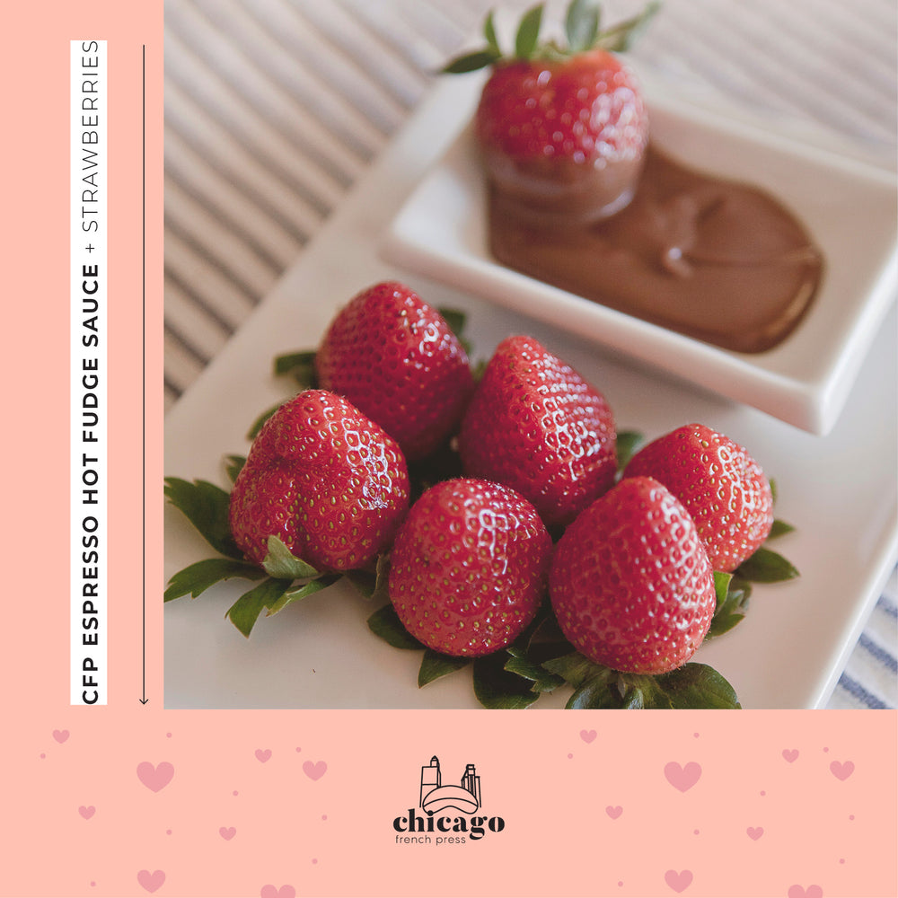 CFP Espresso Hot Fudge Sauce + Strawberries Recipe