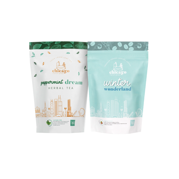 Holiday Coffee & Tea Duo (8oz Bags - Peppermint Dream  and Winter Wonderland)